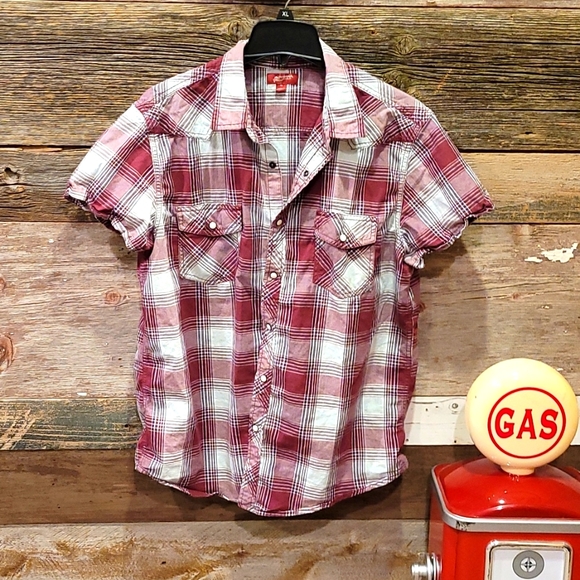 Arizona jeans men's short sleeve dress shirt - Picture 1 of 3